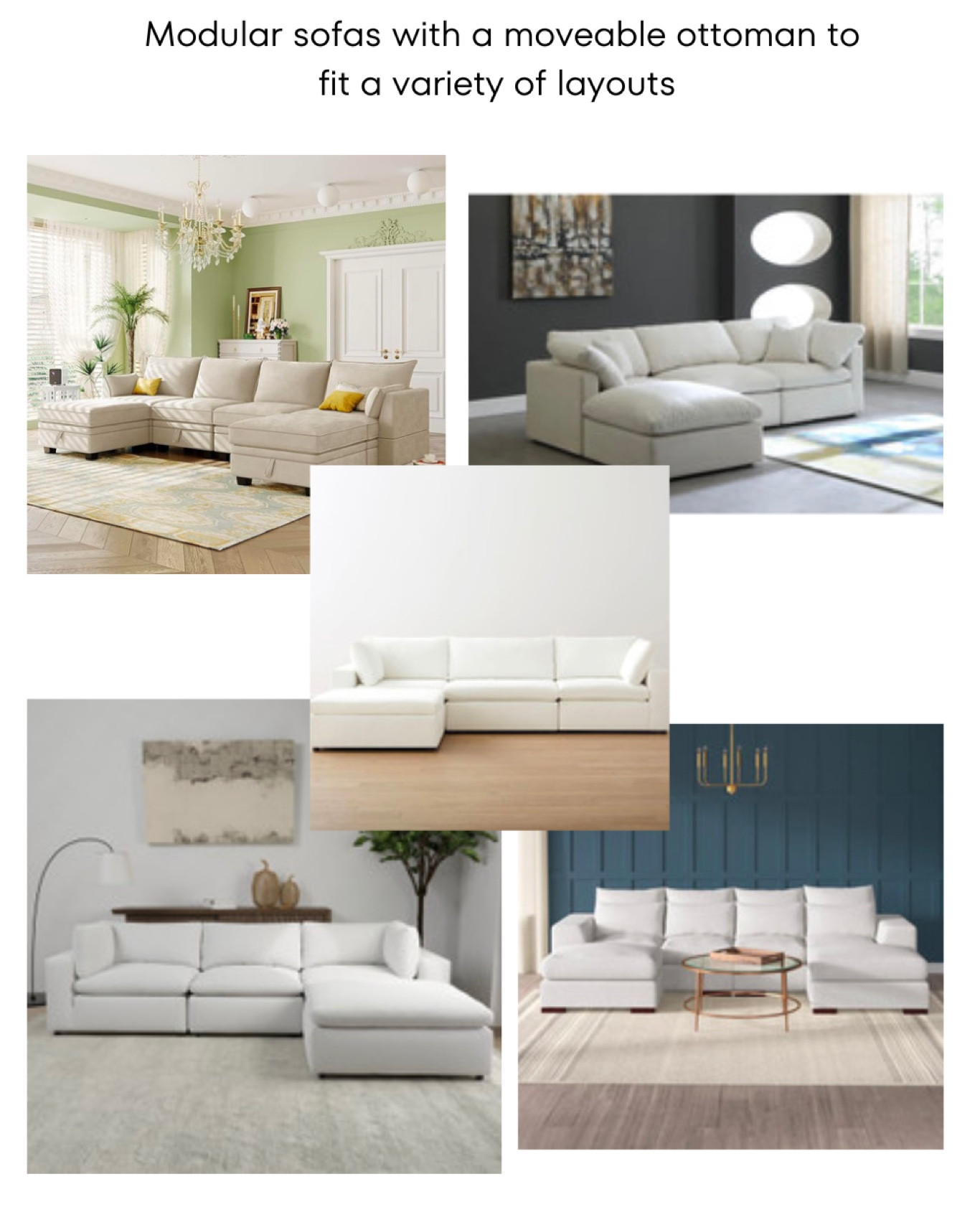 Moveable sectional on sale
