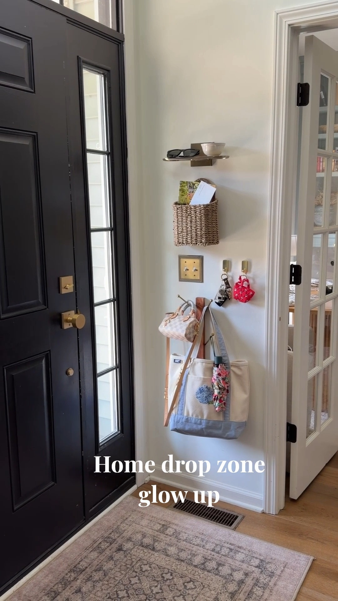 Added some much-needed organization to our drop zone by the front door. I was so sick of the clutter gathering on our countertops. Now things like keys, sunglasses, and mail have a place!

#LTKHome #LTKmomlife