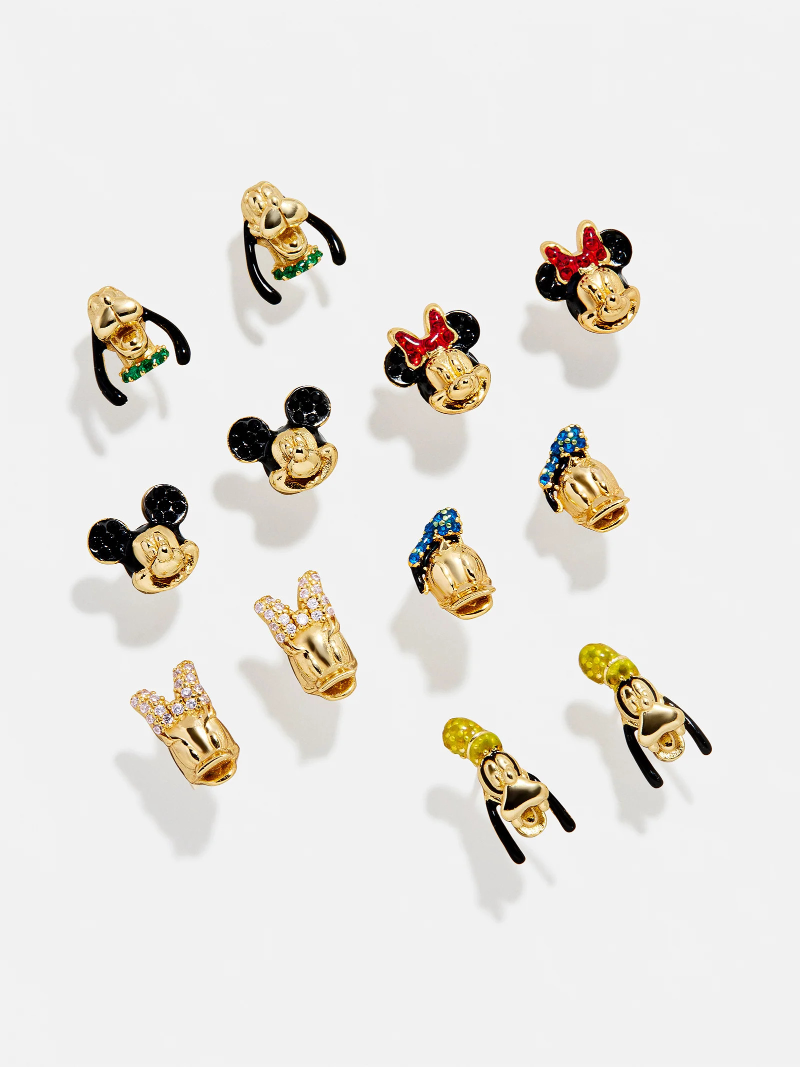 Disney Mickey Mouse 18K Gold Plated Sterling Silver Crystal Studs - Mickey Mouse | BaubleBar
