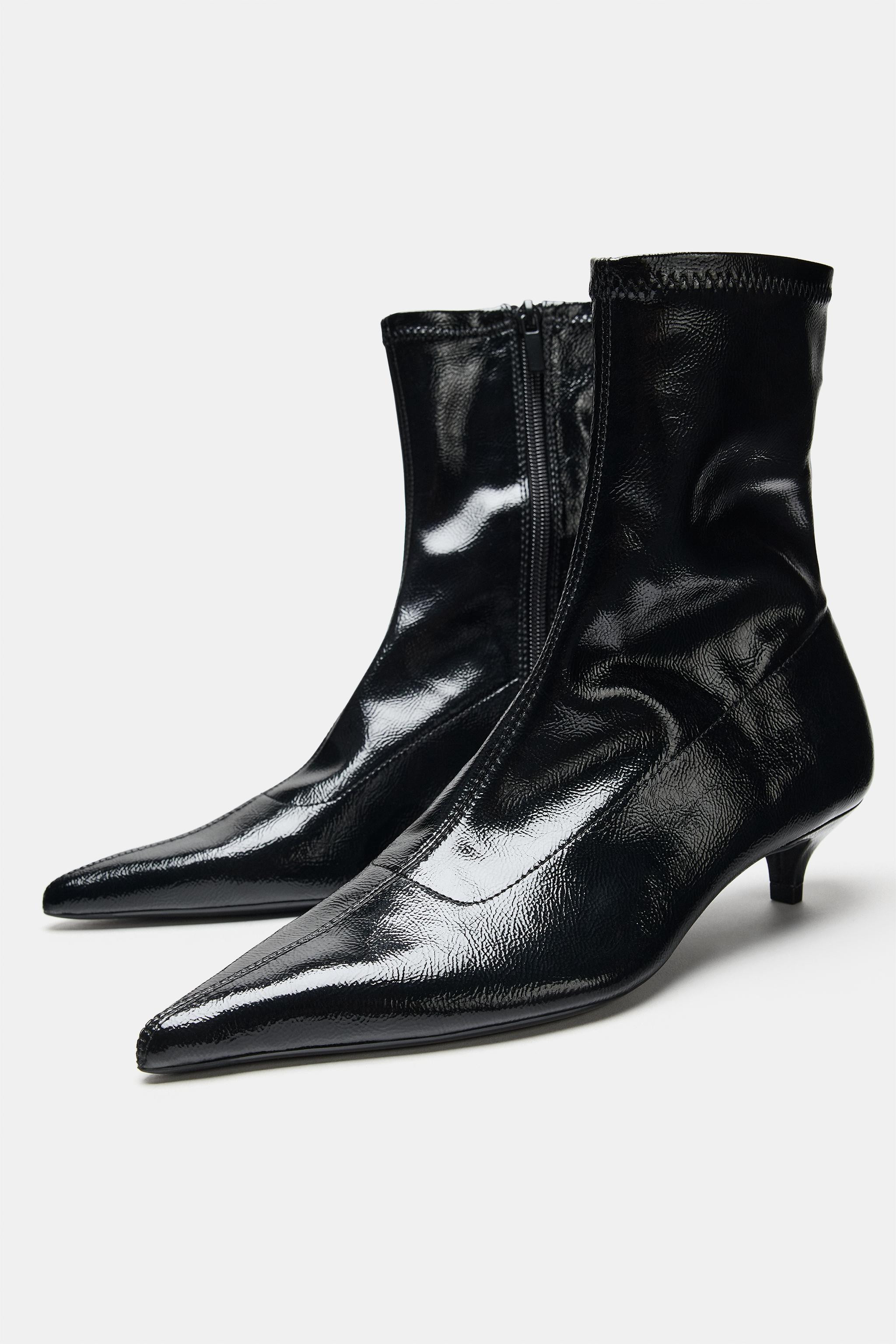 KITTEN HEEL ANKLE BOOTS | Zara UK