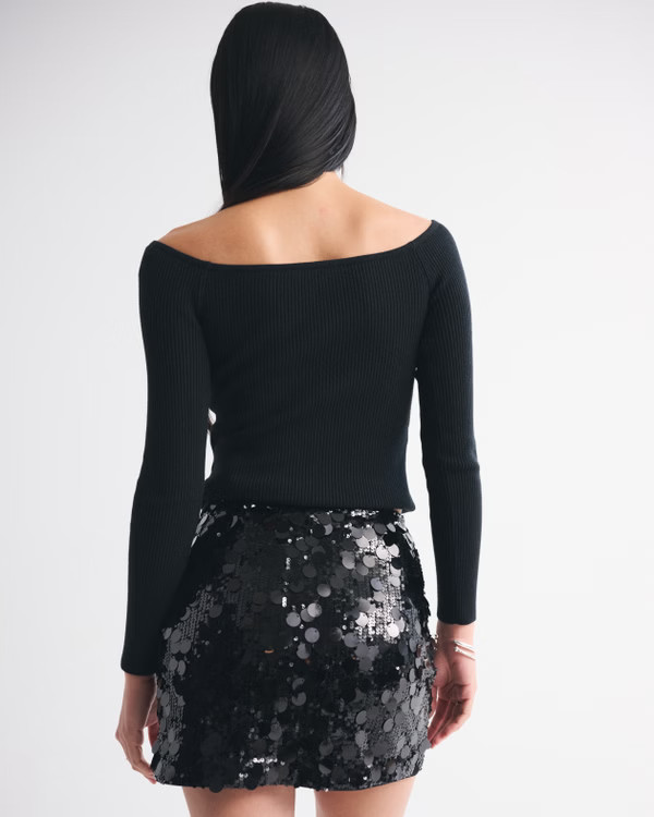 Women's The A&F Scarlett Sequin Mini Skort | Women's Bottoms | Abercrombie.com | Abercrombie & Fitch (US)