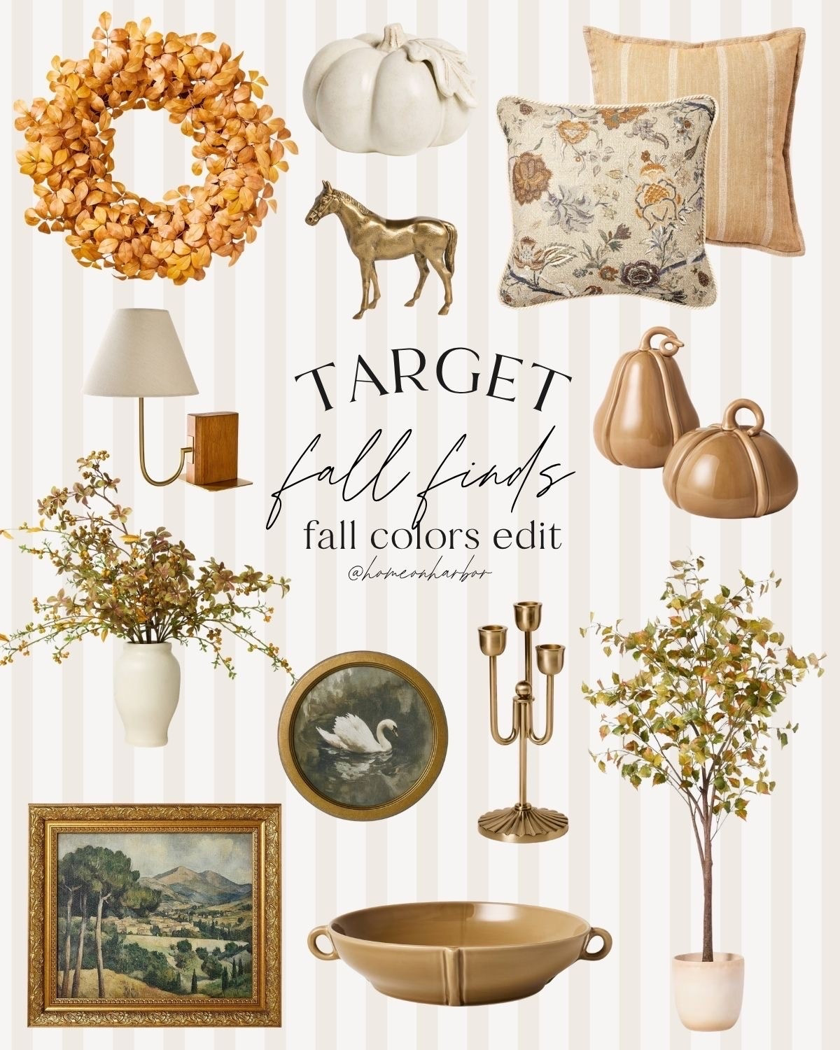 Target fall favorites: golds, yellows, greens.

#LTKSeasonal #LTKHome