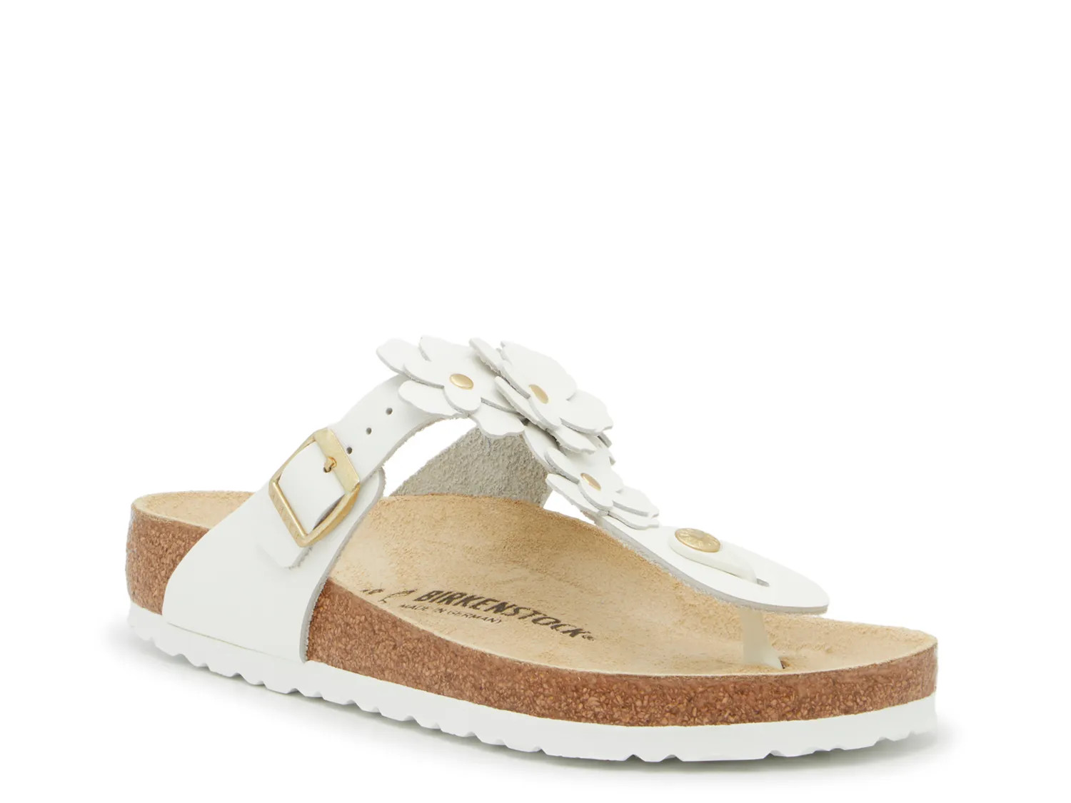 Birkenstock Gizeh Sandal | Women's | White | Size EU 40 / US Womens 9-9.5 / Mens 7-7.5 | Sandals | Footbed | DSW