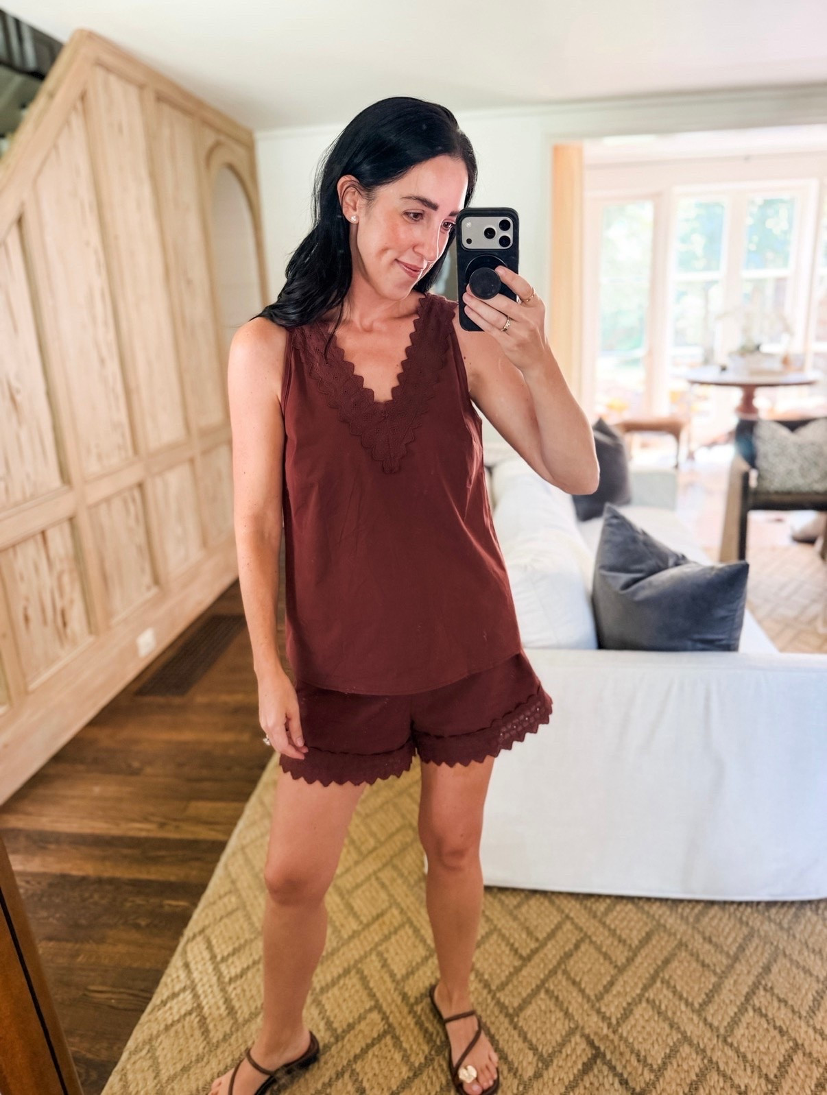 This set surprised me! It’s so good. Gives that upscale look without the big price tag. Love the color and details. Plus can add a little sweater as well transition into fall.

#LTKootd #LTKmomlife #LTKdayinmylife