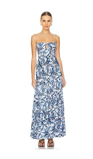 Gardenia Maxi Dress in Huahine Royal Blue Mexico Vacation Dress Resort Vacation Dresses Summer 2025 | Revolve Clothing (Global)