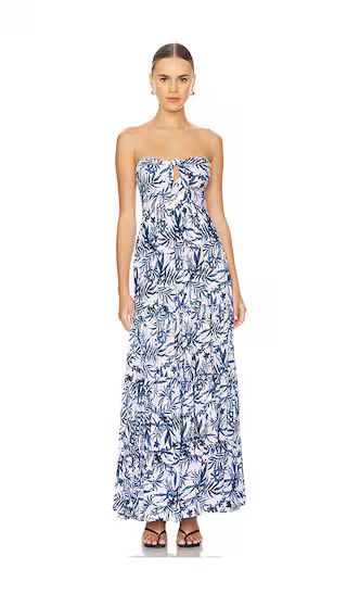 Gardenia Maxi Dress in Huahine Royal Blue | Revolve Clothing (Global)