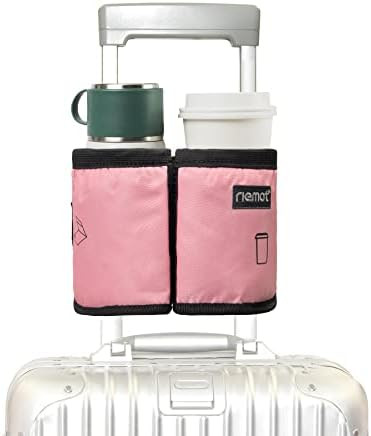 riemot Luggage Travel Cup Holder Free Hand Drink Caddy - Hold Two Coffee Mugs - Fits Roll on Most... | Amazon (US)