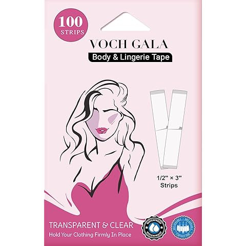 Fearless Tape - Double Sided for Clothing Body & Dresses (50 Strips) | Clear Fabric Tape for Clot... | Amazon (US)
