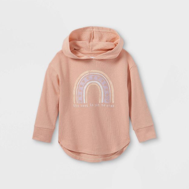 Grayson Mini Toddler Girls' Popover Pullover Sweatshirt - Pink | Target