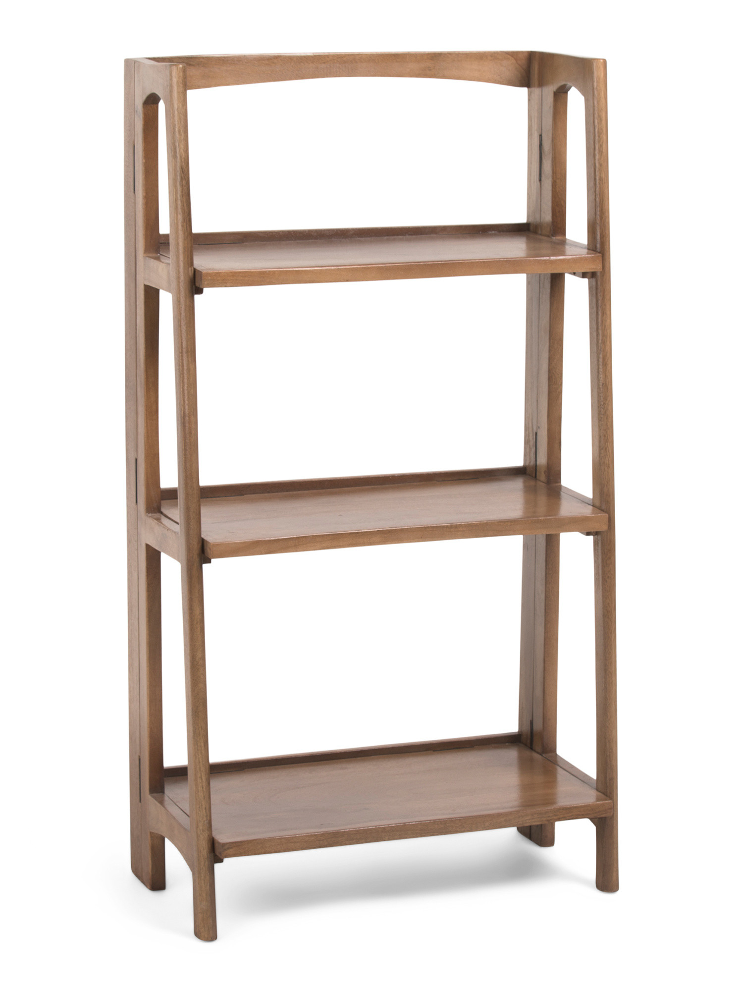 26x14x48 Mid Century 3 Tiered Ladder Folding Shelf | TJ Maxx