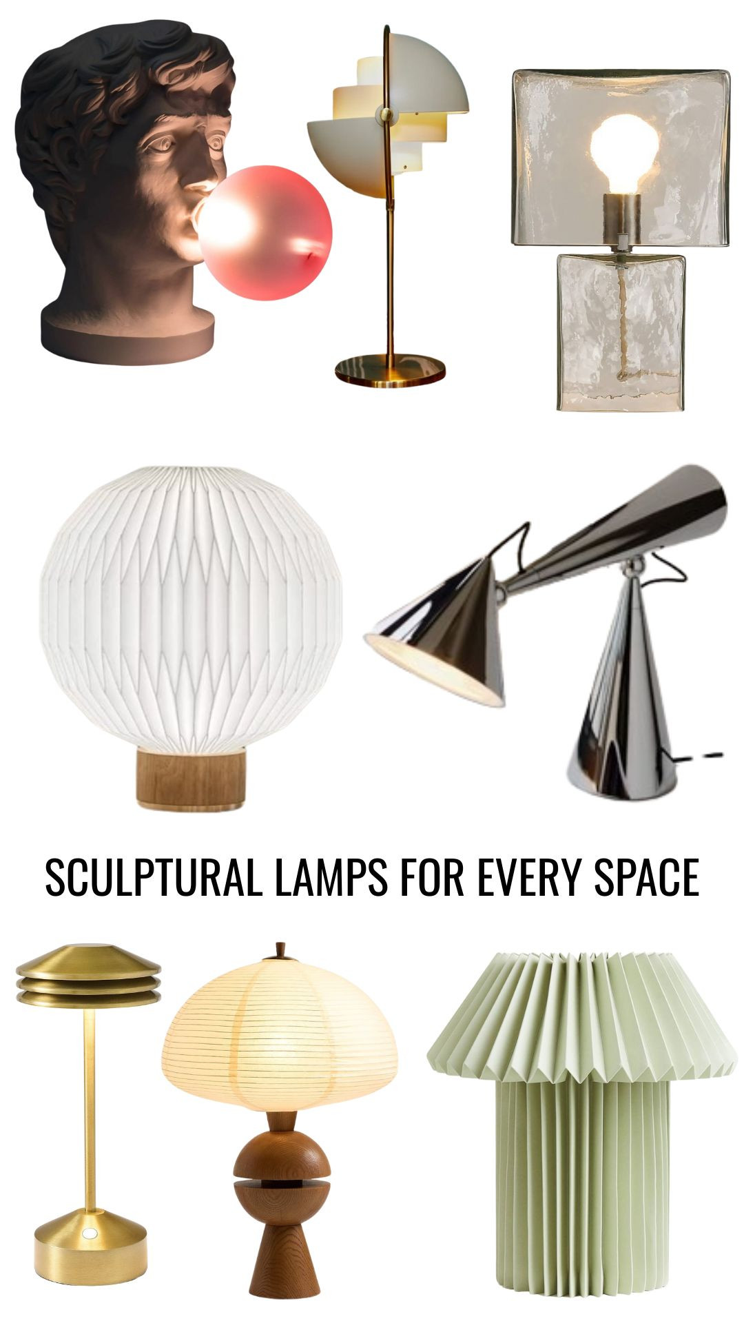 Sculptural lamps for every space. These aren’t your average lamps — they’re mini masterpieces that transform any corner into something special. From playful kids’ lamps to moody sculptural lights, these designs blur the line between décor and sculpture. 

 #LTKHome