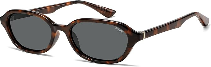 SOJOS Retro TR90 Frame Rectangle Polarized Sunglasses for Women Men SJ3503 | Amazon (US)