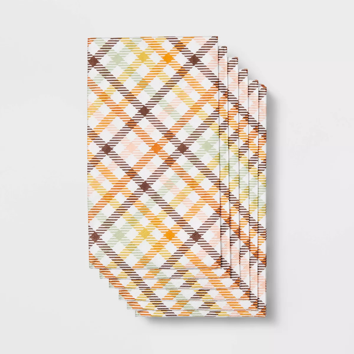 20ct Thanksgiving Plaid Guest Towel - Spritz™ | Target