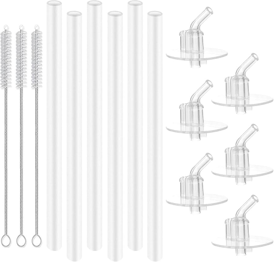 Marbe 6pack Replacement Straws for Thermos Funtainer Bottle, Straws Stem Set with Cleaning Brushe... | Amazon (US)