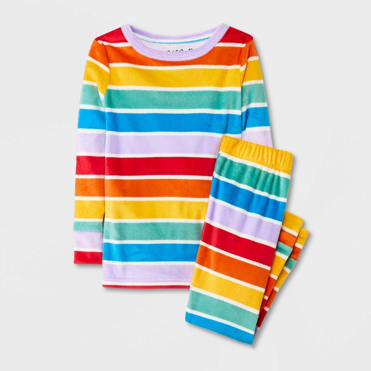 Toddler Boys' 2pc Rainbow Striped Pajama Set - Cat & Jack™ | Target