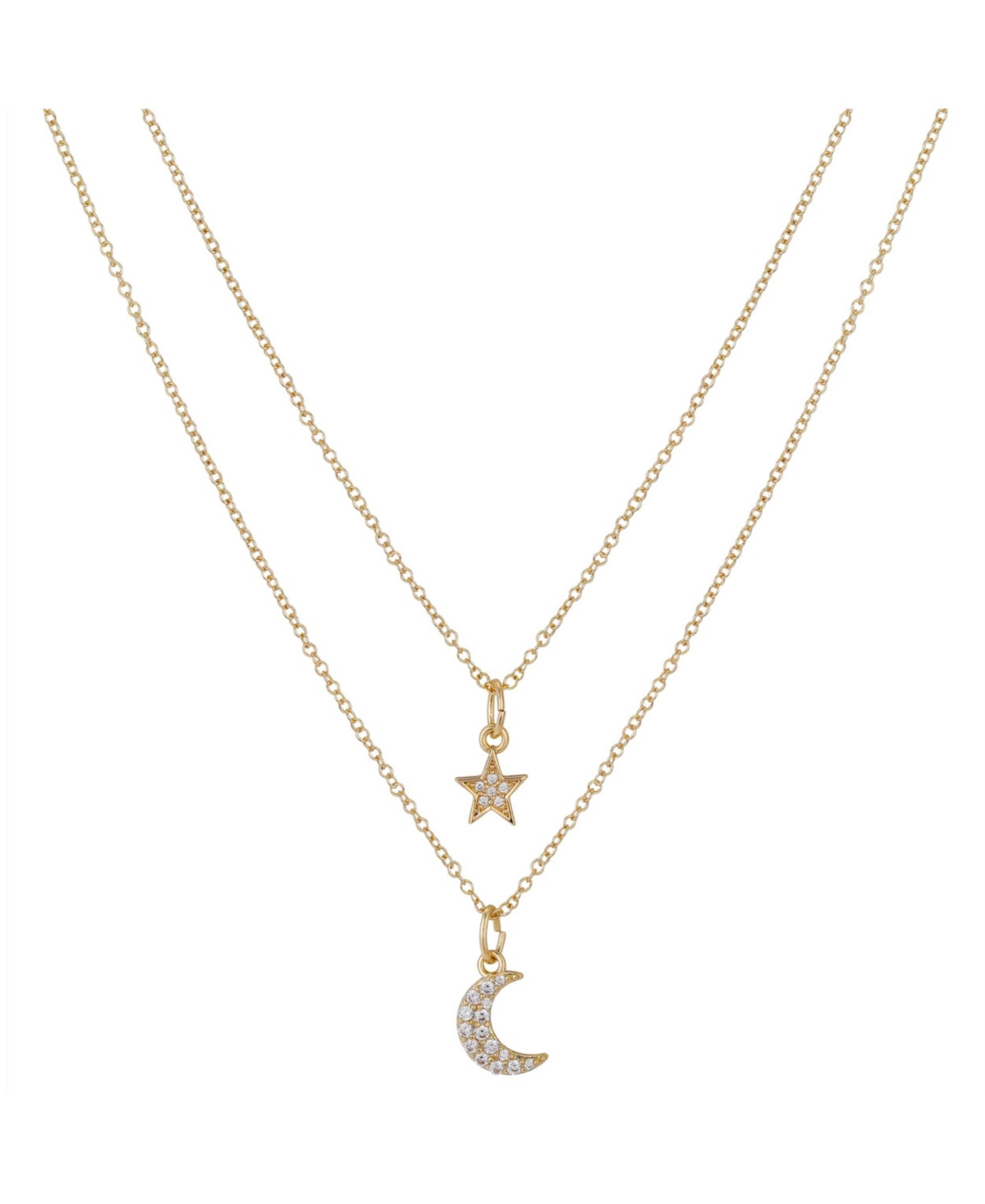 Unwritten Women's Star and Moon 2-Piece Pendant Layered Necklace Set | Macys (US)