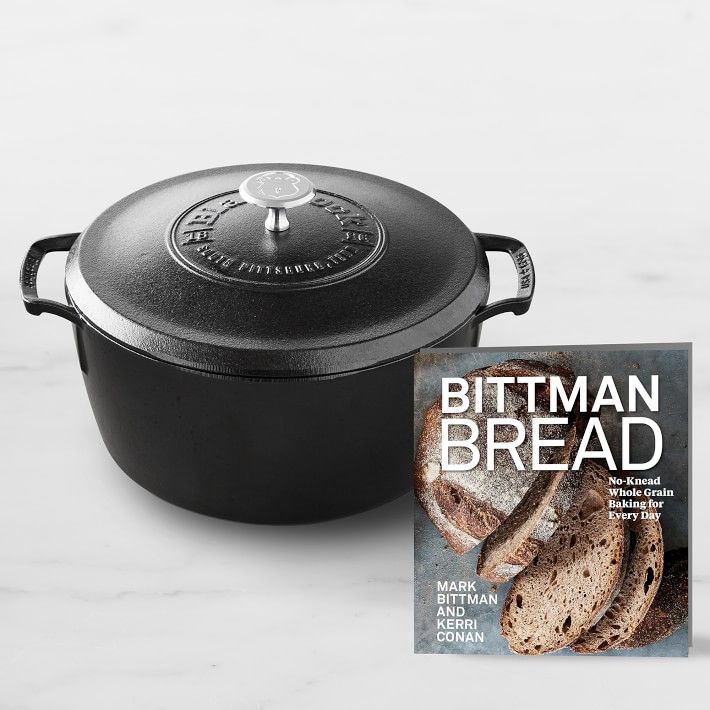 Lodge Blacklock Dutch Oven with Mark Bittman Bread Book | Williams-Sonoma