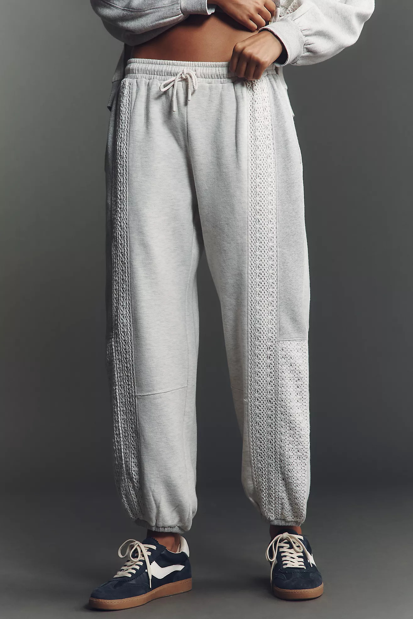 Daily Practice Lace-Inset Jogger Sweatpants | Anthropologie (US)