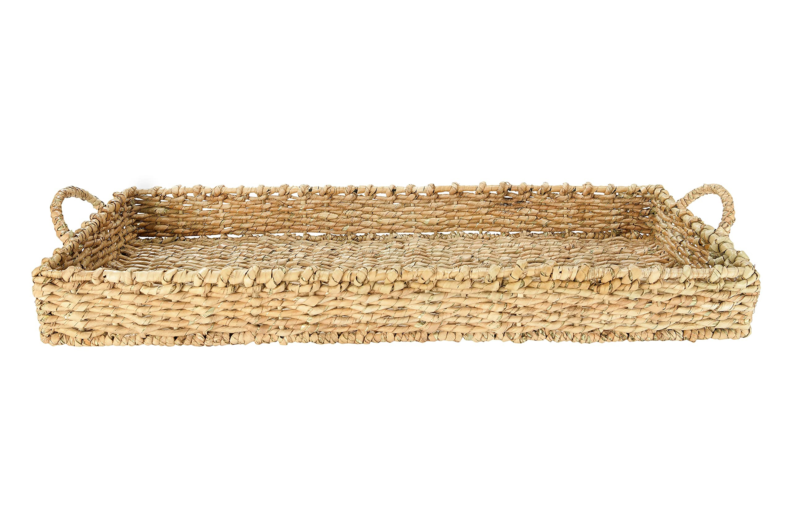 Creative Co-Op Bankuan Wicker Tray, Natural | Amazon (US)