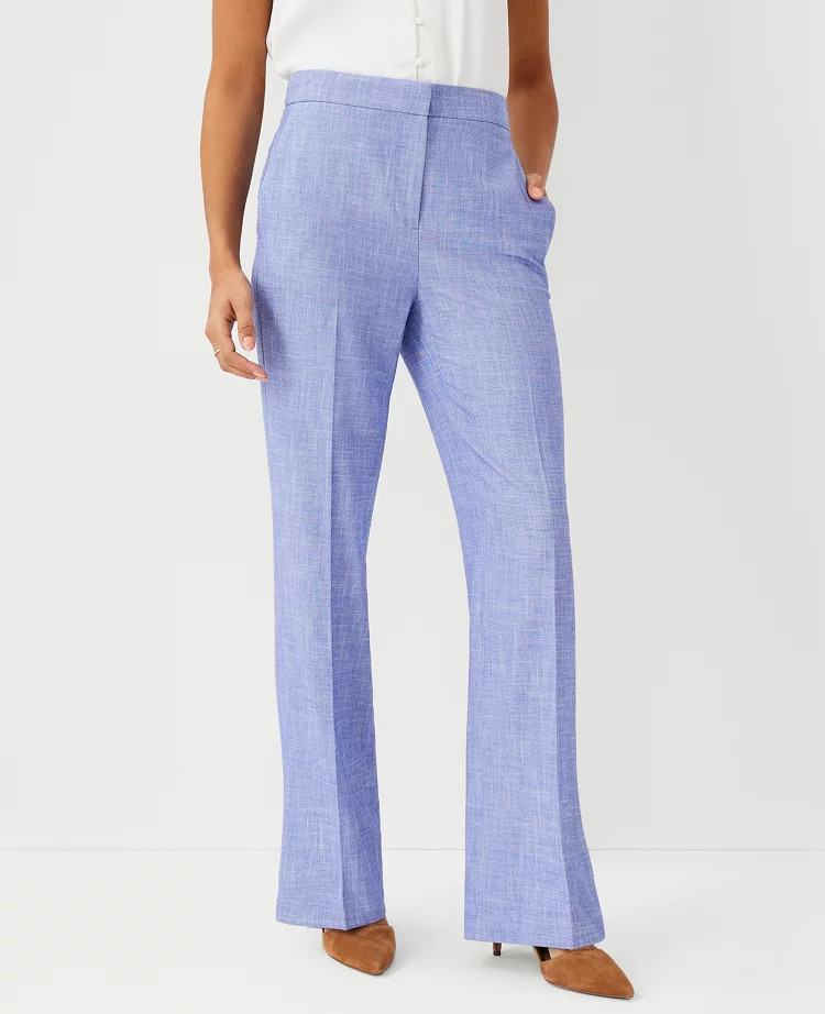 The High Rise Trouser in Cross Weave | Ann Taylor (US)