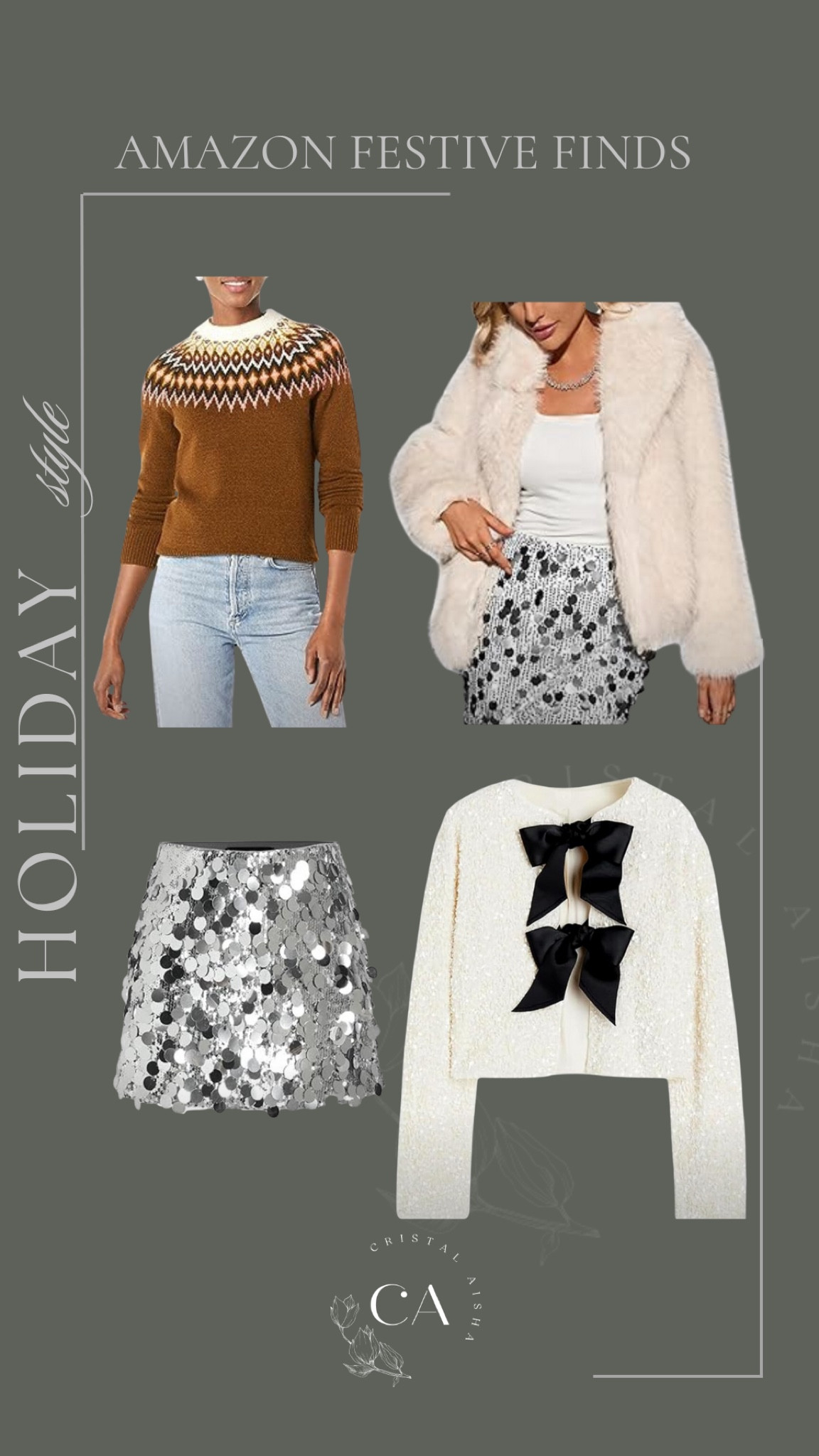 Festive outfit finds from Amazon!

#LTKStyleTip #LTKSeasonal #LTKHoliday