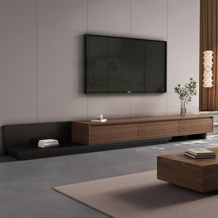 Adjustable TV Stand Entertainment Center, 3-Drawer Extendable Media Console (79"-130") with Stora... | Amazon (US)