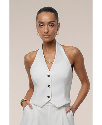 JLUXLABEL Women's Luxe Halter Vest - Macy's | Macy's