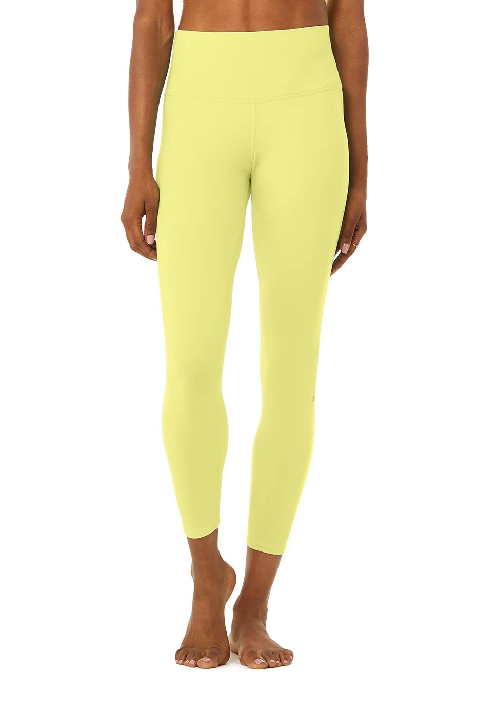 7/8 High-Waist Airbrush Legging in Neon Shock Yellow, Size: Large | Alo YogaÂ® | Alo Yoga