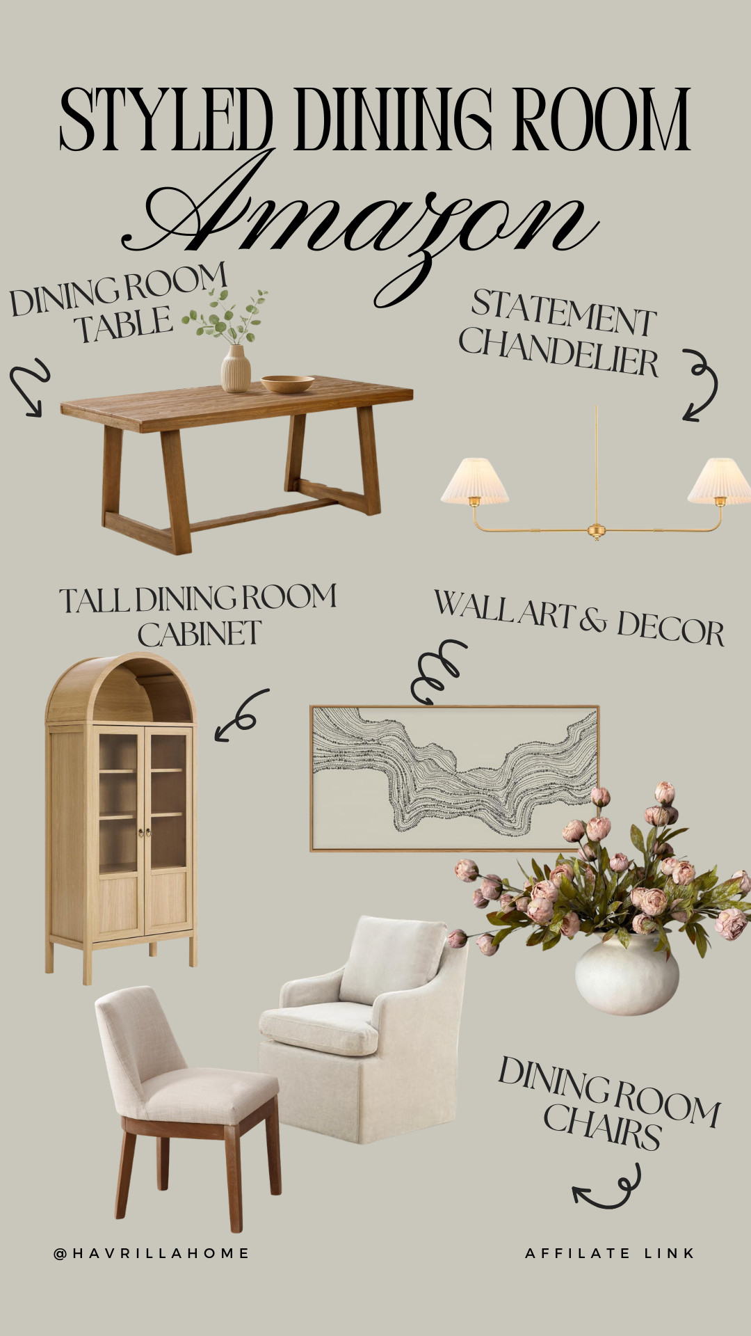 Styled dining room amazon, dining room decor ideas, wood dining table amazon, upholstered dining chairs, statement chandelier dining room, wall art decor dining room, neutral dining room style, modern organic dining room, dining room styling tips

#LTKHome
