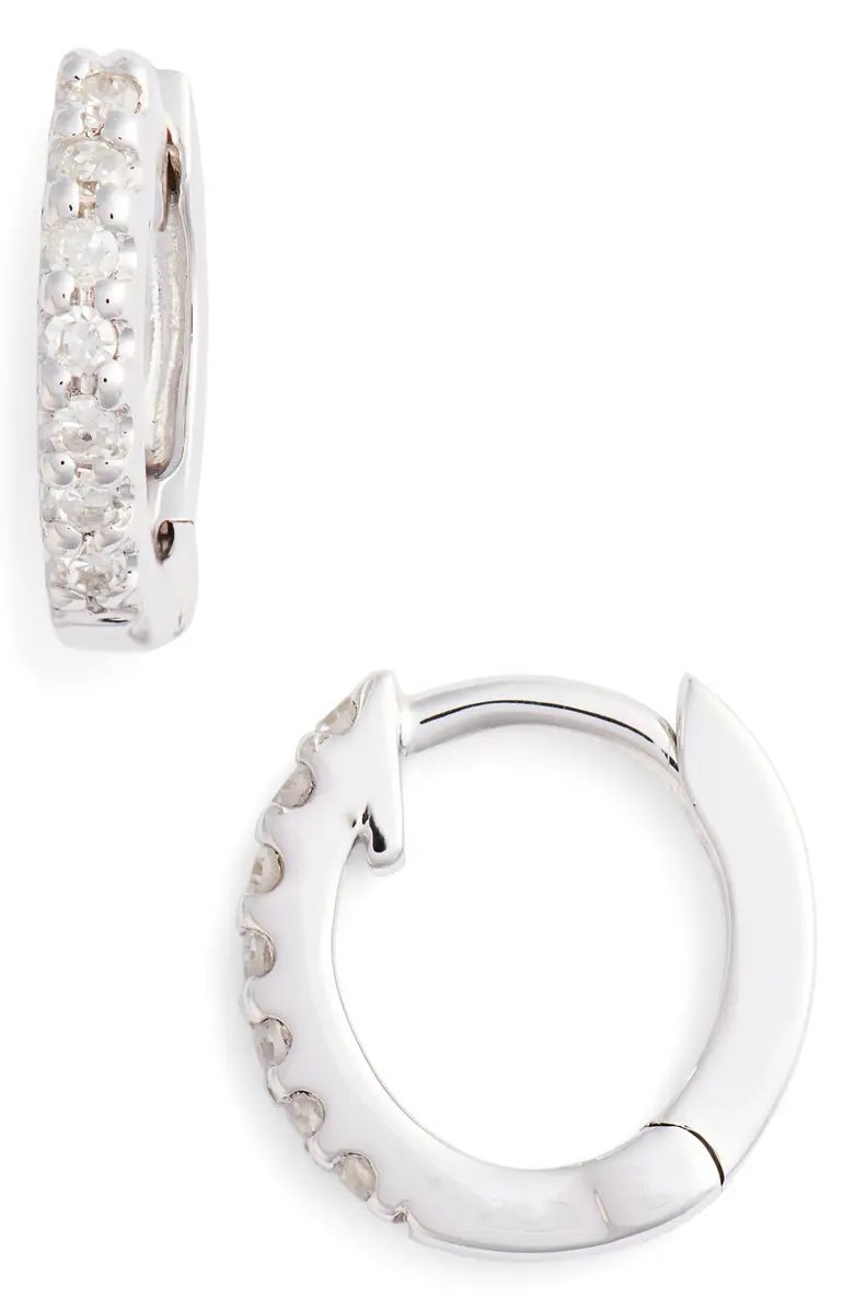 Mini Diamond Huggie Hoop Earrings | Nordstrom