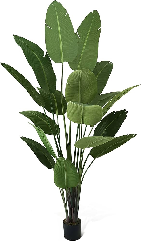 CAPHAUS 7 Feet Artificial Bird of Paradise, 84 Inch with 17 Trunks, Premium UV Resistant Lifelike... | Amazon (US)