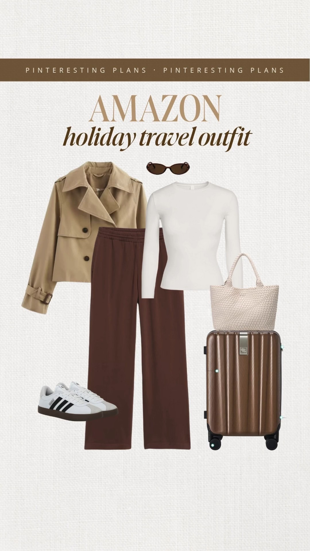 Amazon holiday travel outfit 🙌🏻🙌🏻

Fall outfit idea, travel outfit, fall fashion, sneakers, cropped trench coat, sunglasses 

#LTKStyleTip #LTKSeasonal #LTKTravel