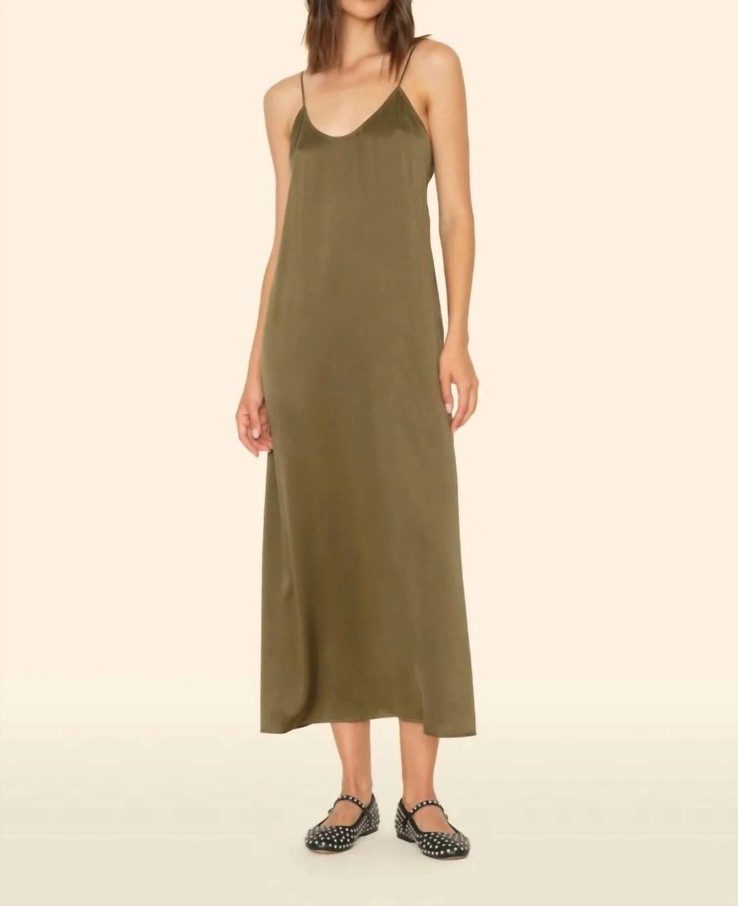 Destin Dress In Olive Gold | Shop Simon