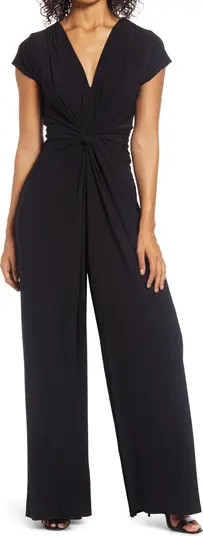 Twist Front Jersey Jumpsuit | Nordstrom