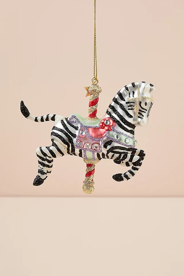 Carousel Zebra Tree Decoration | Anthropologie (UK)