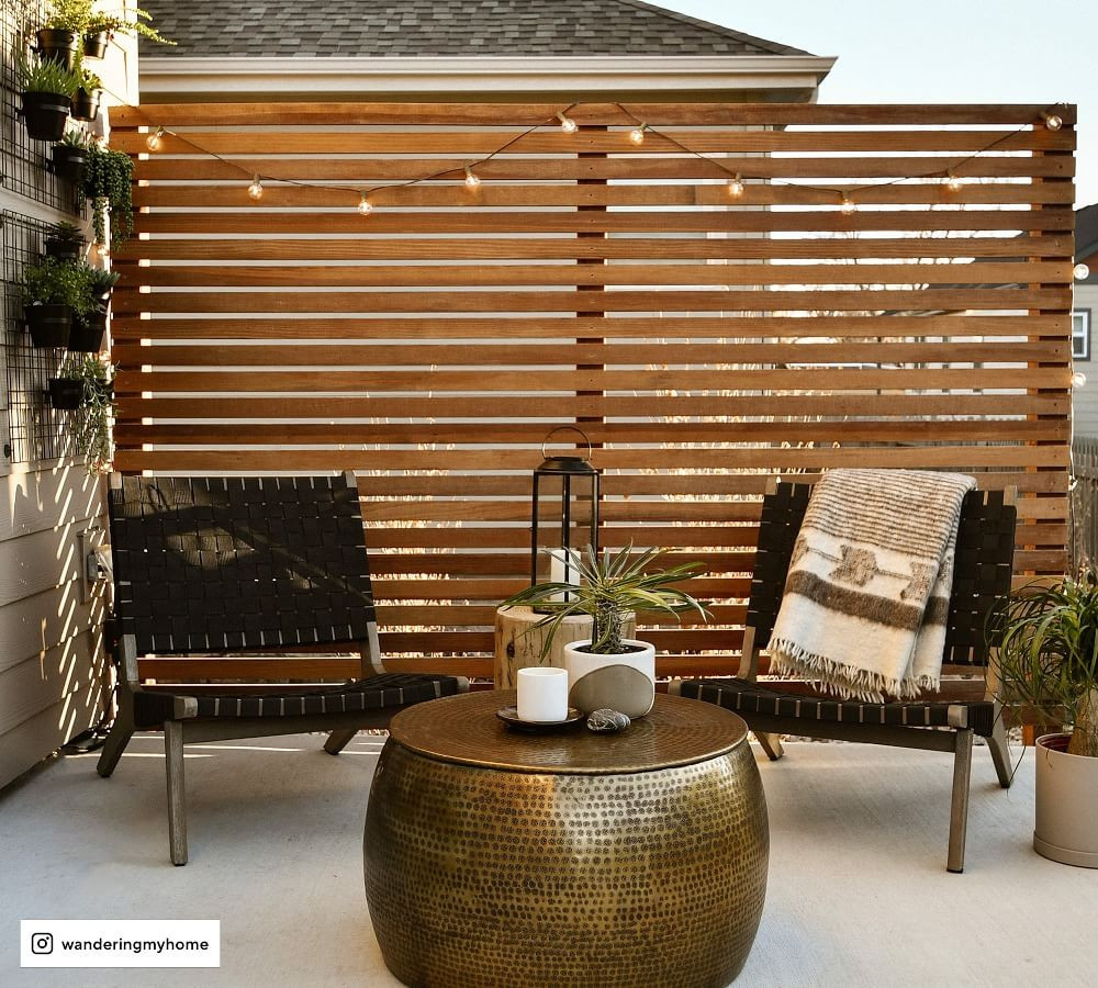 Abbott FSC® Acacia Woven Lounge Chair, Gray Wash | Pottery Barn (US)