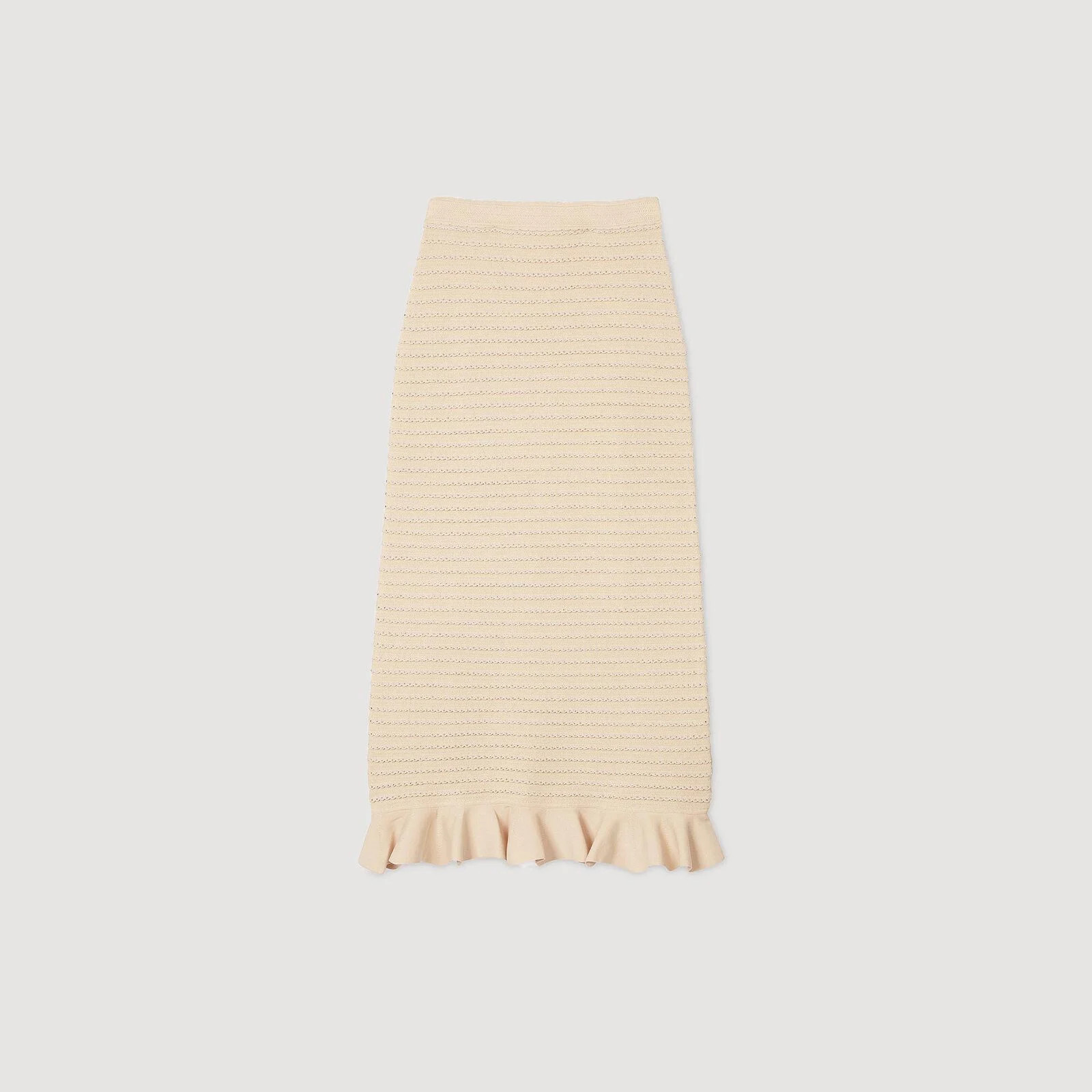 Rhinestone knit maxi skirt | Sandro US | Sandro-Paris US