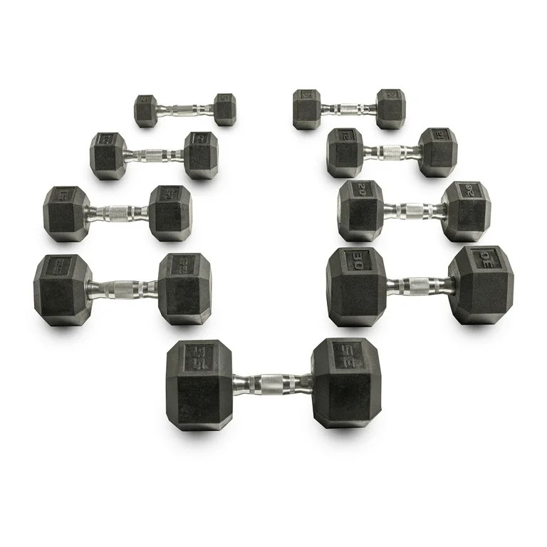 CAP Barbell Coated Hex Dumbbells, Pair of 2, 10-120 Lbs. - Walmart.com | Walmart (US)