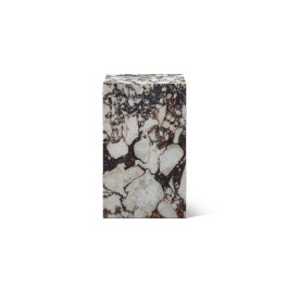 Kaia Marble Plinth Block Tall End Table | Eternity Modern