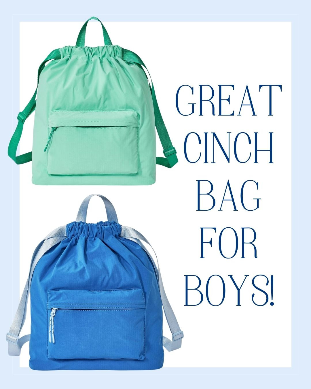 Great cinch bag for boys! 

 #LTKKids