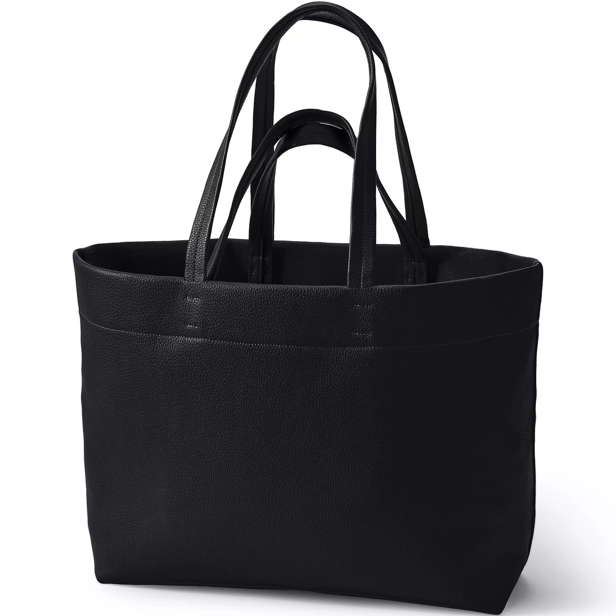 Women's Faux Leather Tote | Lands' End (US)
