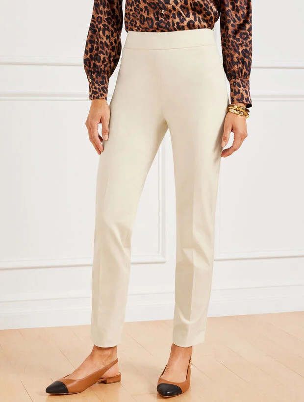 Talbots Chatham Cotton Bi-Stretch Slim Ankle Pants - Solid | Talbots