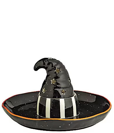 Mud Pie Halloween Collection Witch Hat Chip N Dip Light-Up Sitter | Dillard's