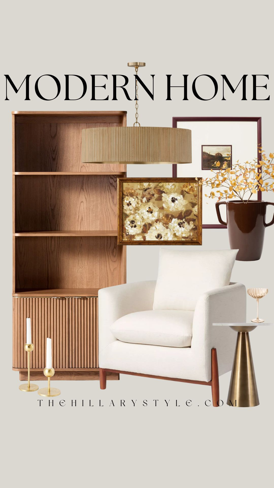 Autumn Refresh: Modern Luxury Home Decor for Fall

Embrace the cozy season with a touch of modern luxury. This interior design concept features warm wood tones in the bookshelf and pendant light, paired with a plush white armchair perfect for relaxing autumn evenings. Gold accents in the side table and candle holders add a touch of elegance, while fall-inspired artwork and amber foliage complete the look. Refresh your home for fall with these stylish and inviting pieces. Target, Wayfair, CB2, West Elm, McGee & Co. 

#modernhomedecor #luxuryinteriors #falldecor #autumndesign #cozyhome #woodfurniture #whitearmchair #goldaccents #thehillarystyle #interiordesignforfall #trendinghomedecor #autumnvibes 

 

#LTKSeasonal #LTKHome #LTKautumn