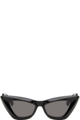Black Angle Pointed Cat-Eye Sunglasses | SSENSE