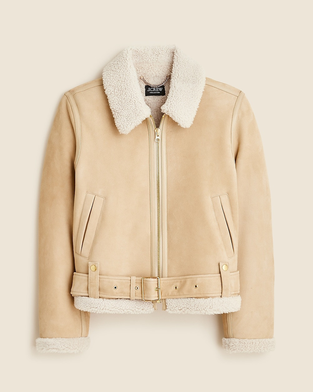 Collection shearling-lined jacket | J. Crew US