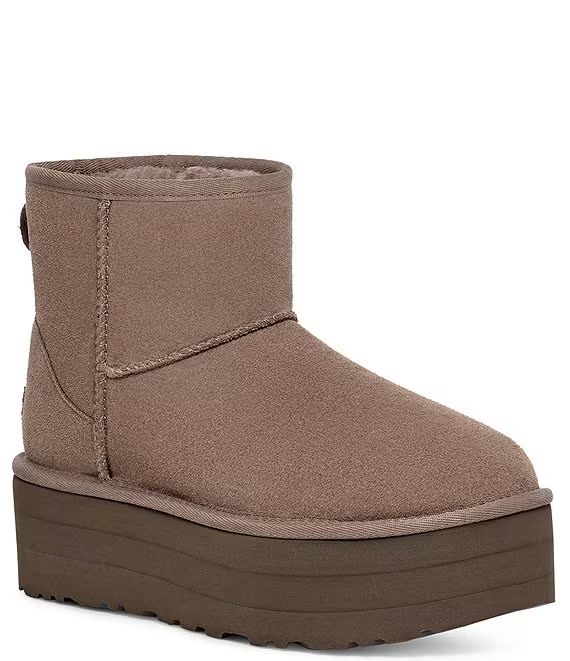 Classic Mini Suede Platform Booties | Dillard's