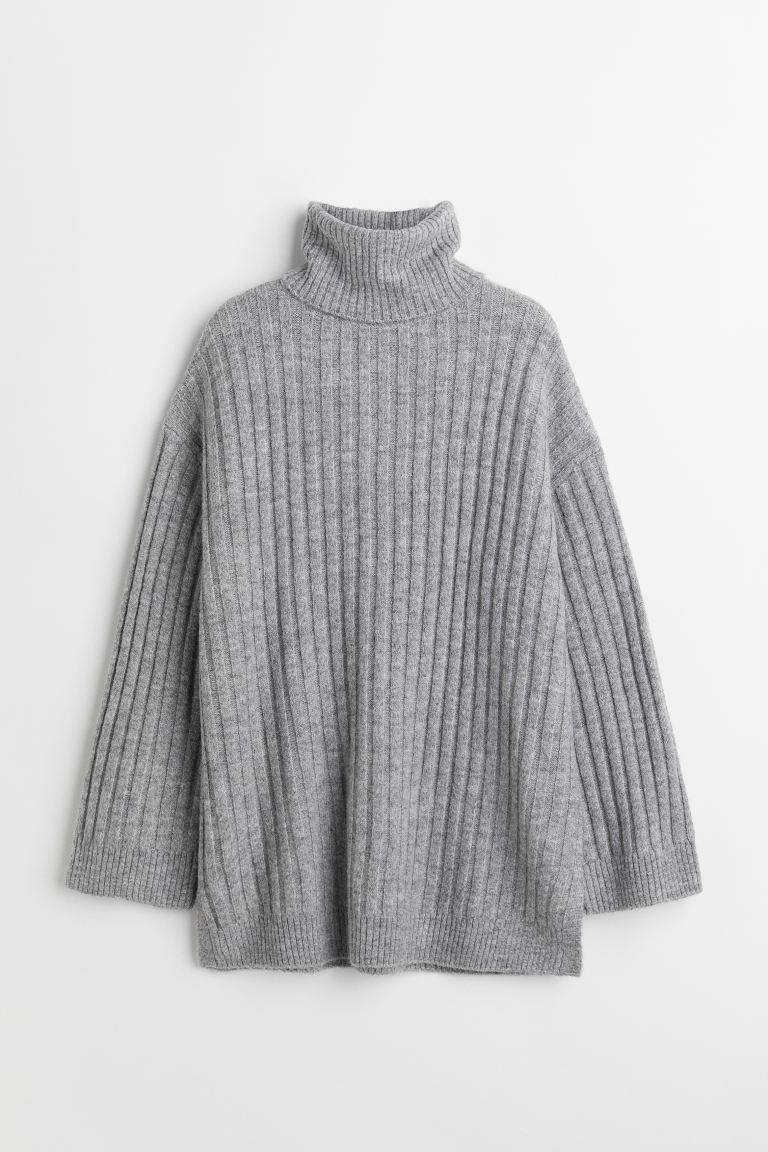 Rib-knit Turtleneck Sweater | H&M (US + CA)