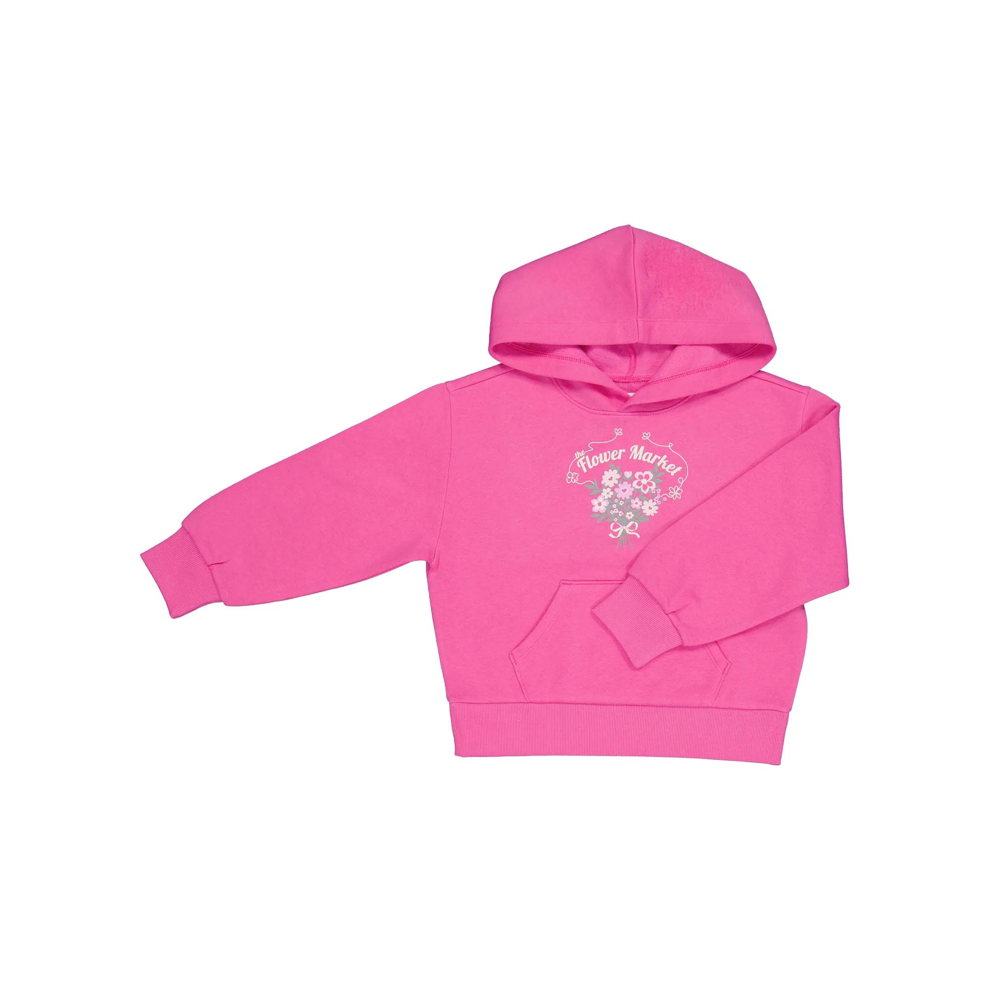 Wonder Nation Girls Fleece Hoodie, Sizes 4-18 & Plus | Walmart (US)