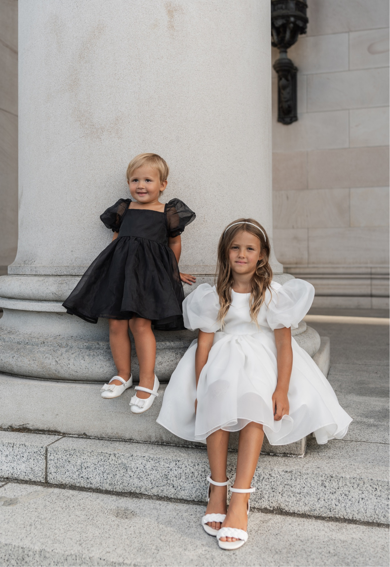 Sisters 🖤🤍 cute girls dresses | girls party dresses | little girl puffy dress | flower girl dress | wedding dress

#LTKkids #LTKbaby #LTKparties